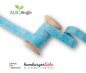 Preview: Bio Flachkordel - 1,2 cm - türkis/meringa - A16/A17 - Albstoffe - Hamburger Liebe